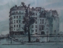 0007; Poppe Damave; I'le Saint Louise, Parijs; Houtskool tekening