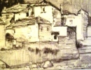 175, Roelof Klein, Dubrovnik-Yougoslavie, Houtskooltekening