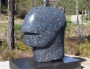 sl380183: Michael Rieu - Kop - Larvikit steen - 100cm x 120cm