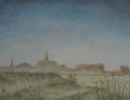 003c: Poppe Damave; De Oude Bavo; Aquarel