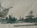 m011: Poppe Damave; Palma; Oostindische inkt op Rijstpapier