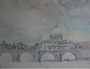 027c: Poppe Damave; Rome; Aquarel