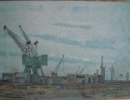 128, Poppe Damave, London-Wapping, Aquarel