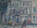 132, Poppe Damave, Soho, Aquarel